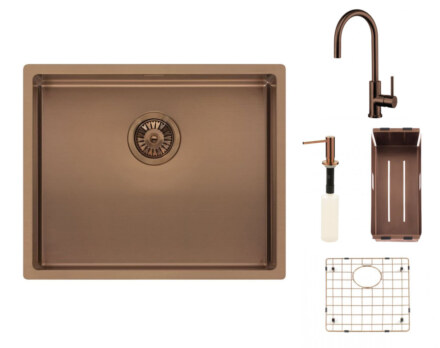 Reginox SET Miami 500 Copper + Armatur Cano + Zubehör Copper
