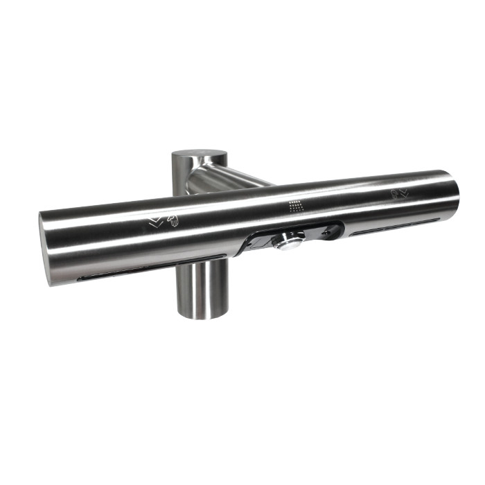 Jet Dryer AIRTAP Rund Gebürsteter Edelstahl