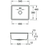 Villeroy & Boch Subway 545 Weiße Keramik – Bild 6