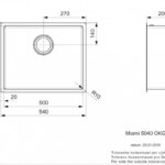 Reginox SET Miami 500 Gold + Armatur Cano + Zubehör Gold 38 8584 16