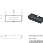 Reginox SET Miami 500 Gun Metal + Armatur Crystal + Zubehör Gun Metal 45 8916 22