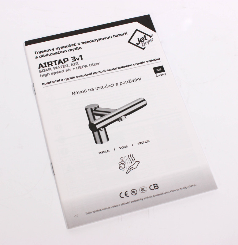 Jet Dryer AIRTAP 3in1 – Rund Gebürsteter Edelstahl – Bild 73