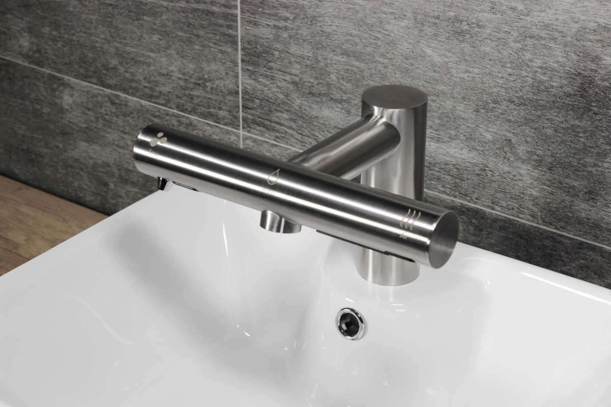 Jet Dryer AIRTAP 3in1 – Rund Gebürsteter Edelstahl – Bild 12