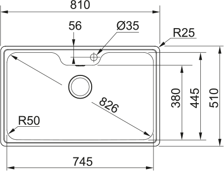Franke BCX 610-75 Edelstahl – Bild 3