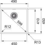 Franke BXX 210/110-45 Edelstahl – Bild 2