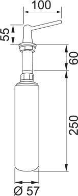 Franke Spülmittelspender BASIC 2 Franke Spülmittelspender BASIC – Bild 2