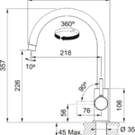 Franke FS 3228.031 LINA NEW 10 24260 5
