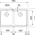 Franke LLX 620 Edelstahl – Bild 3