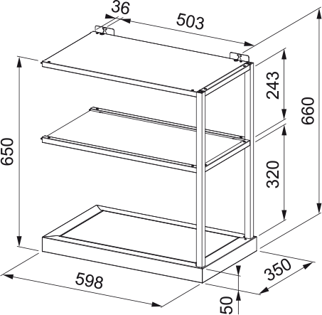 Franke Zusätzliches Regalsystem-Modul 3 Franke Zusätzliches Regalsystem-Modul – Bild 3