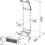 Franke Umluft-Set (Sockelhöhe 10 cm) 3 25559 2
