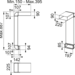 Franke Abluft-Set FMA 839, FMY 839, FSM 709 5 25611 3