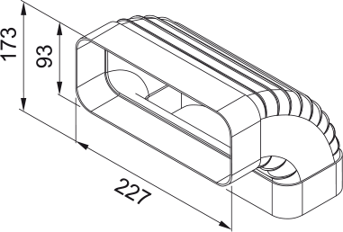 Franke Vertikalbogen für Umluft-/AbluftSets 90° 2 Franke Vertikalbogen für Umluft-/AbluftSets 90° – Bild 2
