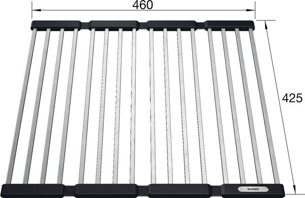 BLANCO Klappmatte Multifunktionsgitter 460 x 425 mm 5 BLANCO Klappmatte Multifunktionsgitter 460 x 425 mm – Bild 5