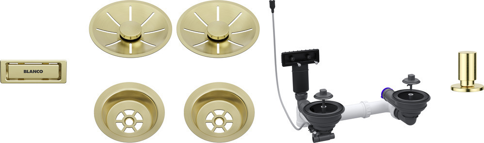 BLANCO Colour Unit Armatur für zwei Becken mit Zugbedienung 2 BLANCO Colour Unit Armatur für zwei Becken mit Zugbedienung – Bild 2