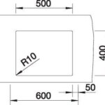BLANCO CLARON 500-U Dark Steel 10 28837 5