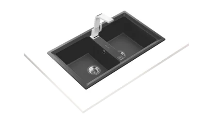 TEKA Stone N 200 – Nero (Doppelspüle)