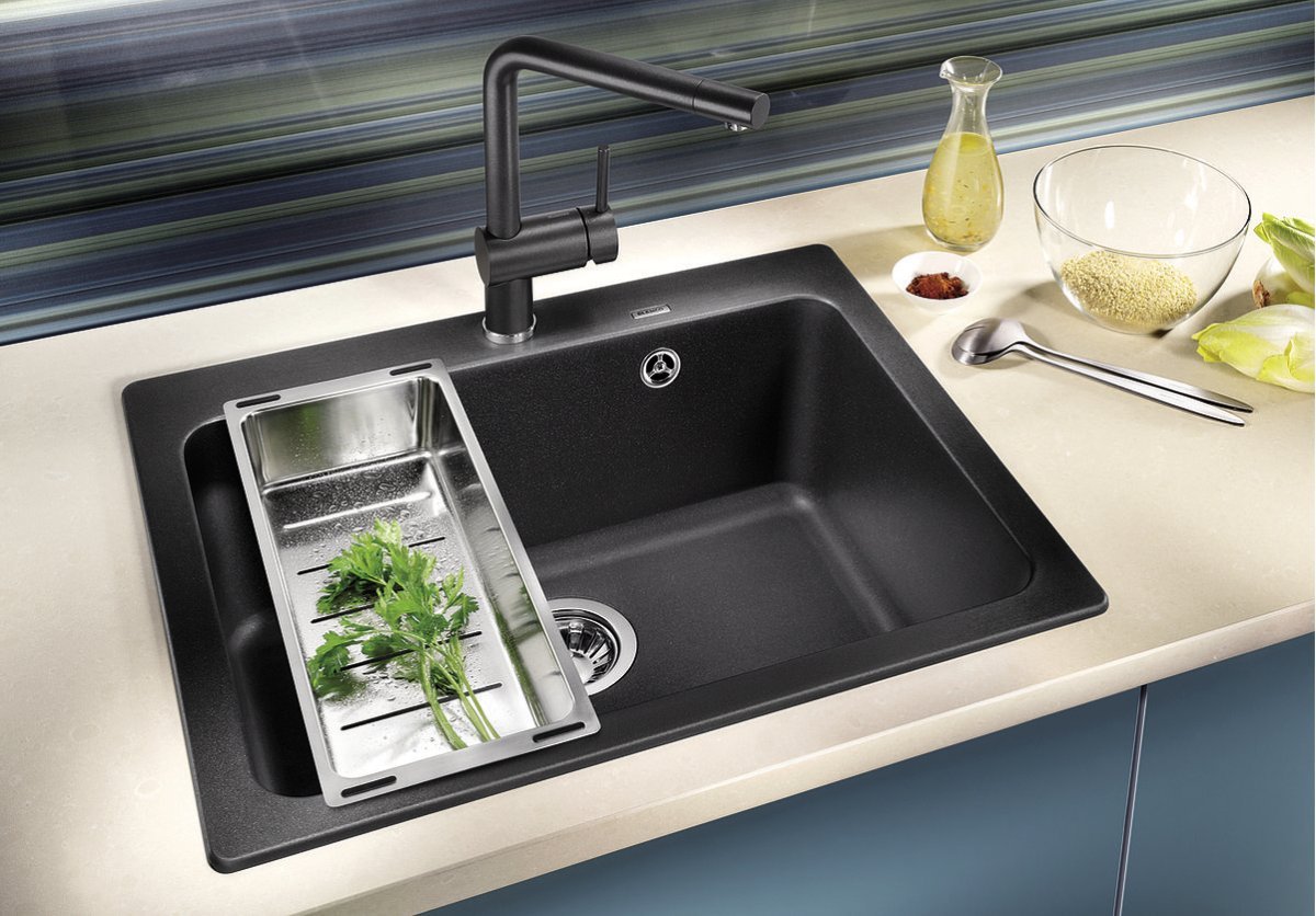 BLANCO SUBLINE 340/160-U CU - felsgrau, Becken rechts – Bild 3